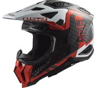 LS2 MX703 X-Force Victory Carbon Casco de motocross, negro-naranja, tamaño 3XL para Hombres