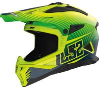 LS2 MX708 Fast II Duck Casco de motocross, verde, tamaño XS