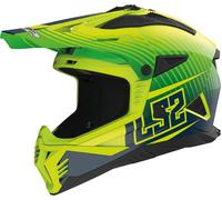 LS2 MX708 Fast II Duck Casco de motocross, verde, tamaño L para Hombres