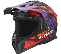LS2 MX708 Fast II Grotesk Casco de motocross, lila, tamaño XL para Hombres