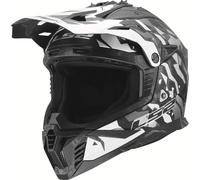 Casco de Cross LS2 MX708 Fast II Grotesk Negro/Gris MateS Grotesk Negro,Gris Mate