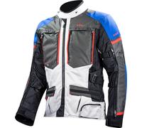 LS2 Norway, chaqueta textil impermeable 5XL male Gris Claro/Gris Oscuro/Azul/Negro