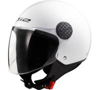 LS2 OF558 Sphere II Solid Casco Jet, blanco, tamaño M para Hombres