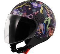 LS2 OF558 Sphere Lux II Bloom Casco Jet, multicolor, tamaño M para Hombres