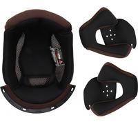 LS2 OF573 Twister Forro interior &almohadillas para mejillas, negro/marrón, Talla XL