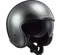 LS2 OF599 Spitfire Jeans Titanium Casco Jet, Titanio, Talla XS (53/54)