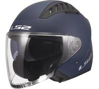 LS2 Casco jet OF600 Copter II Solid Mate Azul Marino M Masculino