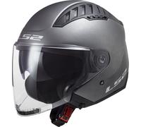 LS2 OF600 Copter II Casco Jet, Mate de titanio, Talla M (57/58)