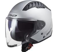 LS2 OF600 Copter II Casco Jet, plata, tamaño S para Hombres