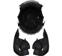 LS2 OF601 BOB Forro interior &almohadillas para mejillas, negro, tamaño L para Hombres