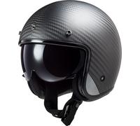 LS2 OF601 Bob II Carbon, casco abierto XS male Negro Mate
