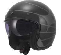LS2 OF601 Bob II Cosmic, casco abierto XXL female Negro/Gris