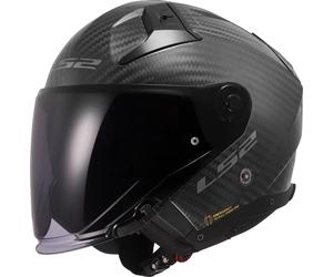 LS2 OF603 Infinity II Carbon, casco abierto XL male Negro Mate