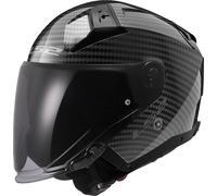 LS2, Casco jet moto INFINITY II gloss carbon, L