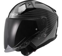 LS2 OF603 Infinity II Carbon Casco Jet, carbono, tamaño 3XL para Hombres