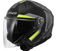 Casco Jet LS2 OF603 INFINITY II Negro Mate/Amarillo De Alta VisibilidadS Negro Mate,Amarillo De Alta Visibilidad