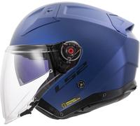 LS2 OF603 Infinity II Solid Casco Jet, azul, tamaño 3XL para Hombres