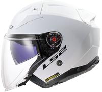 LS2 OF603 Infinity II Solid, casco jet L male Blanco