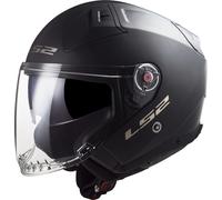 LS2 OF603 Infinity II Solid Casco Jet, negro, tamaño XS para Hombres