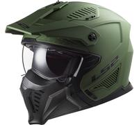 LS2 OF606 Drifter Casco de trial, verde, tamaño S para Hombres