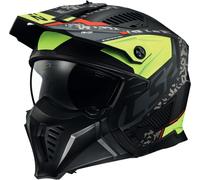 Casco Jet LLS2 OF606 DRIFTER DEVOR Negro Mate/Amarillo de Alta VisibilidadXL Negro Mate,Amarillo de Alta Visibilidad