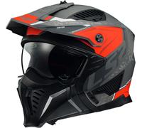 LS2 OF606 Drifter Devor, casco modular XL male Mate Rojo/Gris