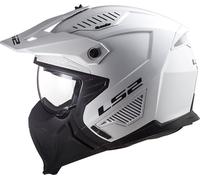 LS2, Casco Jet Modular Moto Drifter Solid White 2206, XL