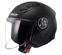 LS2 OF616 Airflow II casco sólido mate negro