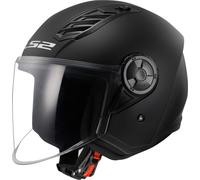 LS2 OF616 Airflow II Solid Casco Jet, negro, tamaño S para Hombres