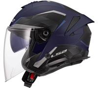 LS2 OF618 Verso II Air Casco Jet, Mate azul, Talla XS (53/54)