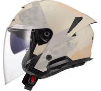 LS2 OF618 Verso II Aqua, casco abierto XXL male Mate Beige/Gris Claro