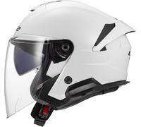 LS2 OF618 Verso II Solid, casco abierto S male Blanco