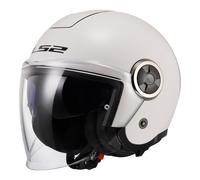 LS2 OF620 Casco De Moto Sólido Elegante (Blanco) Talla: L (59)