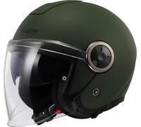 LS2 OF620 Classy Solid Casco Jet, verde, tamaño M para Hombres