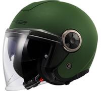 LS2 OF620 Classy Solid, casco jet XL female Matt-Verde Oscuro