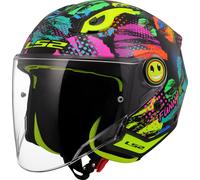 LS2, Casco Moto Jet para Niños FUNNY II JOY Gloss Black, M