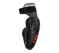 LS2 Rookie Protectores de codo, negro-rojo para Hombres
