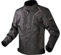 LS2 Sepang Chaqueta textil impermeable para mujer, negro/gris oscuro, Talla 5XL