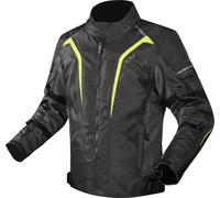 LS2 Sepang, chaqueta textil impermeable XXL male Negro/Amarillo Neón