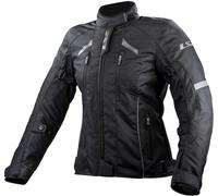 LS2 Serra Evo Chaqueta textil impermeable para mujer, negro, tamaño XL