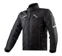 LS2 Serra Evo impermeabile Giacca tessile moto, nero, M