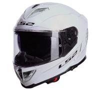 LS2 Storm 3 Designed Blanco - Casco de Moto Integral en KPA con Visor Solar y Pinlock de Serie - Helmets Unisex Hombre y Mujer - ECE 22.06 (S)
