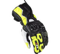 LS2 Swift Guante de moto, Negro/blanco/neón amarillo, Talla S