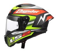 LS2 Thunder Gp Aero Replica Unisex Negro Integraler Motorradhelm