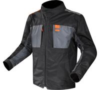 LS2 Titanium Chaqueta textil de moto impermeable, negro-azul, tamaño 4XL para Hombres