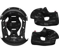 LS2 Vector / Breaker Forro interior y almohadillas para las mejillas, negro/gris, Talla L