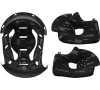 LS2 Vector / Breaker Forro interior y almohadillas para las mejillas, negro/gris, Talla XS