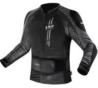 LS2 X-Armor Chaqueta protectora, negro/gris, Talla 3XL/4XL