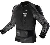 LS2 X-Armor Chaqueta protectora, negro-gris, tamaño M L para Hombres