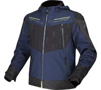 LS2 Zirconium Chaqueta textil de moto impermeable, negro-azul, tamaño L para Hombres